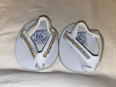 White Ruffle Strap Sandals