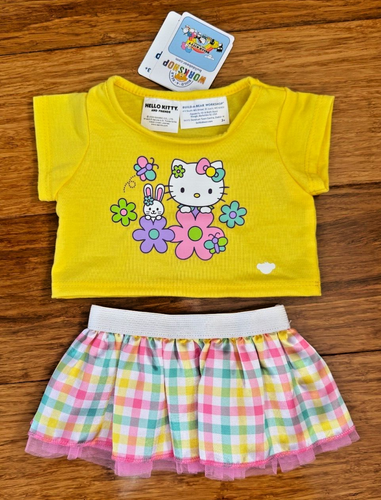 Sanrio Spring Gingham Hello Kitty Skirt and T-Shirt Set