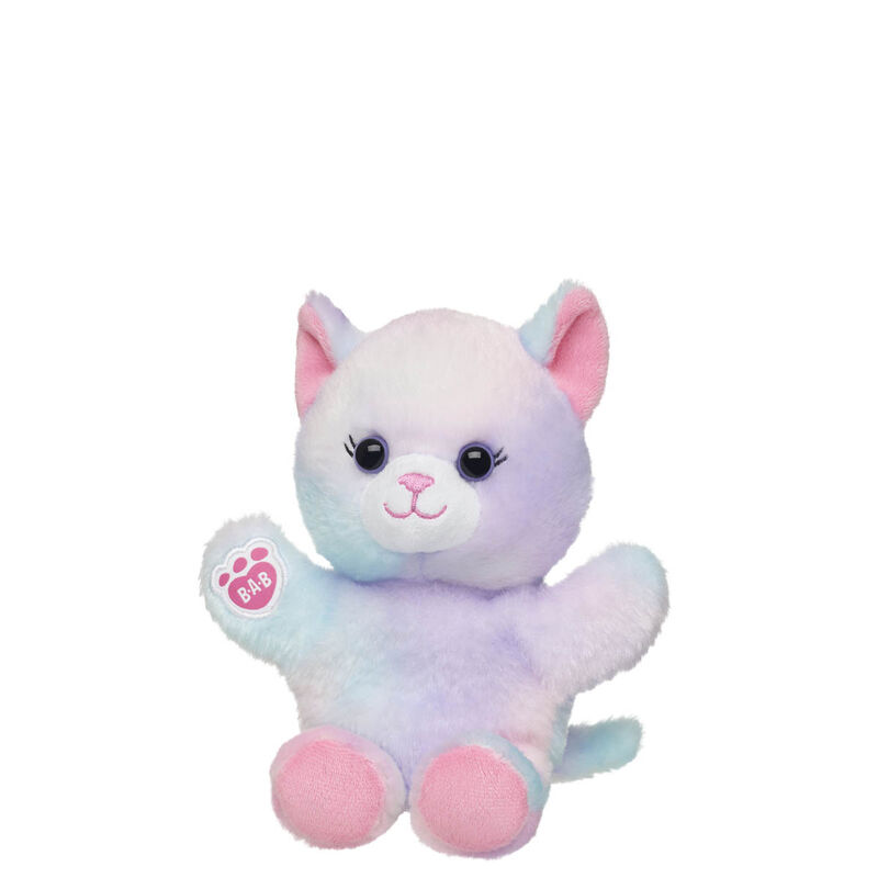Build-A-Bear Mini Beans Pastel Swirl Kitty Easter Stuffed Animal