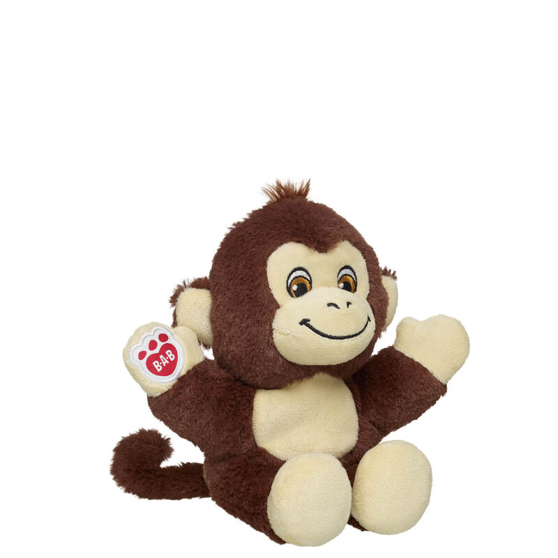 Build-A-Bear Mini Beans Smiley Monkey Stuffed Animal Smiley Face Gift Set