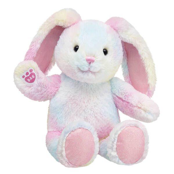Build-A-Bear Mini Beans Pastel Swirl Pawlette Bunny Plush
