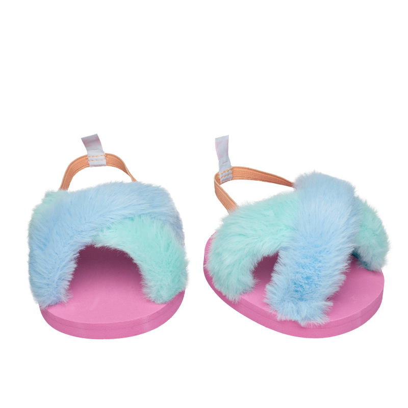 White Fuzzy Slippers