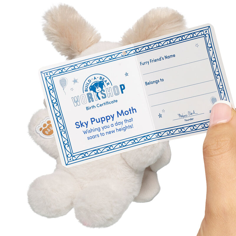 Build-A-Bear Mini Beans Sky Puppy Moth Plush - Image 2