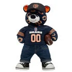 Chicago Bears Football Teddy Bear Fan Hat and Football Gift Set