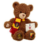 HARRY POTTER GRYFFINDOR House Teddy Bear with Scarf and HOGWARTS Acceptance Letter