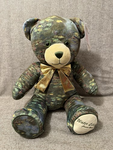 Claude Monet Water Lilies Bear with Yellow Gifting Bow